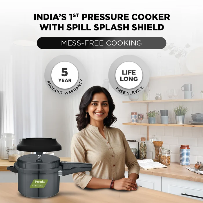 Preethi Pressure Cooker Ol Alu Ha 5 Ltr